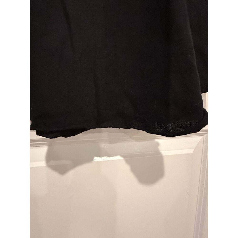 Bucket List Cropped Black Nice Is The New Cool Top Sz L Boxy Oversized Relaxed - Picture 6 of 10